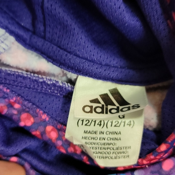 Girl Adidas Hoodie 12/14 - Picture 3 of 3